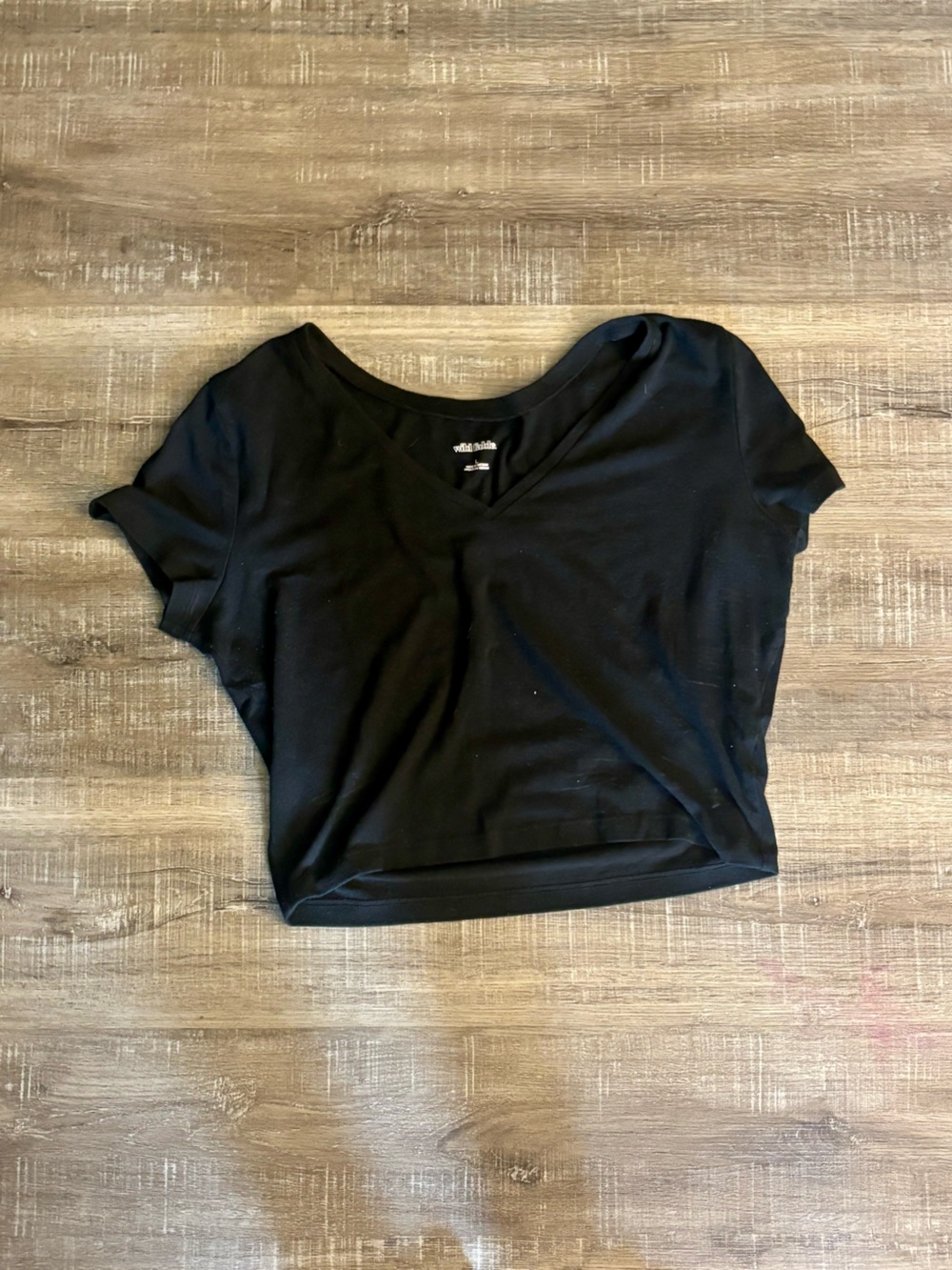 Wild Fable Women’s Black Crop Top